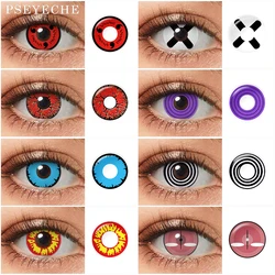Pseyeche 14MM Sharingan Rinnegan Halloween Contact Lenses Sclera Lenses Cosplay Eye Contacts Contact Lens Crazy Lens For Eyes