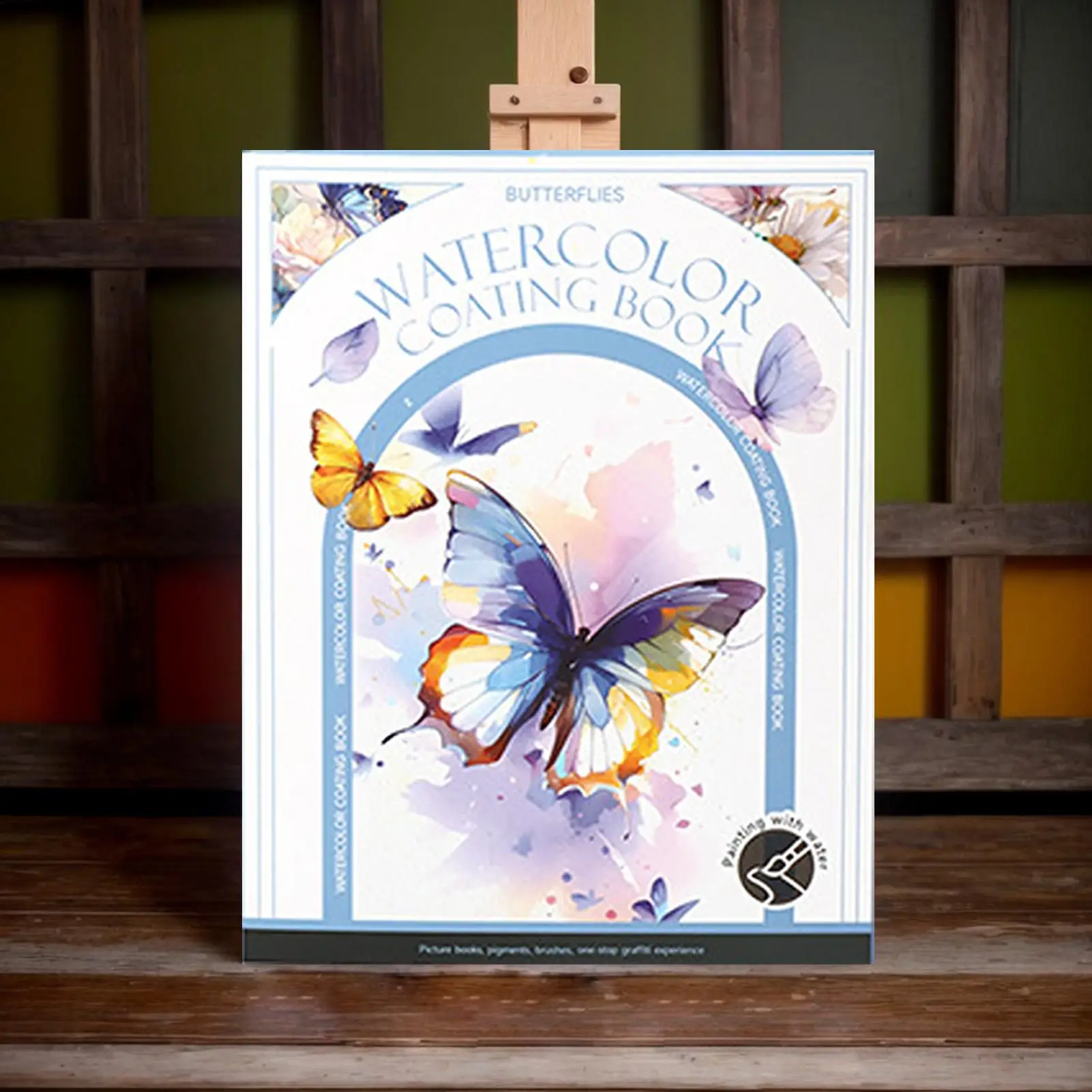 Watercolor Paint Book Travel Watercolor Kit Art Supplies Multifunctional Professional Drawing Painting Kit Bulk Stationery For