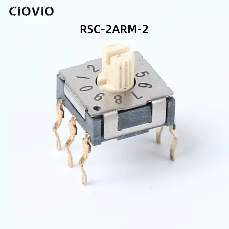 5 uds Mini codificador interruptor codificador rotatorio interruptor de perilla de banda multiengranaje interruptor dip digital RST-10RM-PT RST-10RM-G3 RSC-2ARM-2