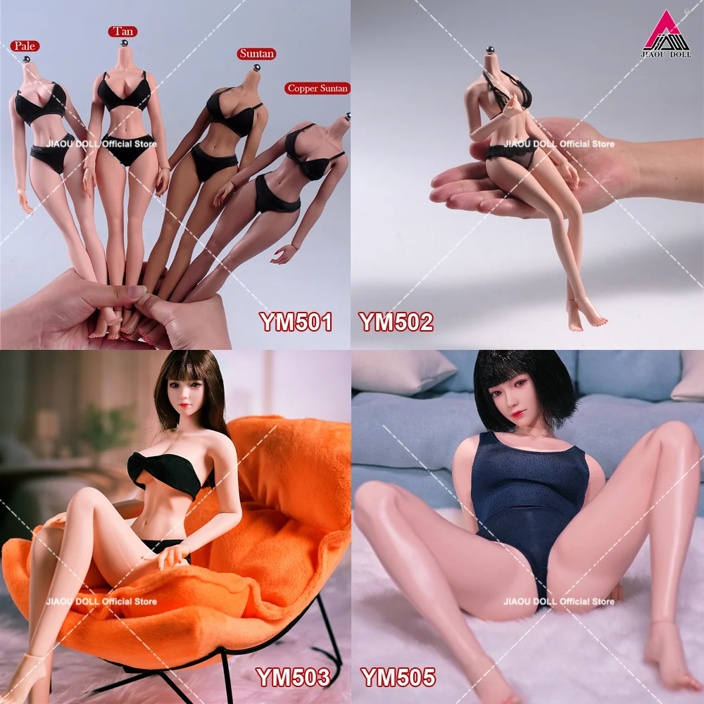 

YM501 YM502 YM503 YM505 YM506 1/6 Super Flexible Seamless Body with Physiological Details 12'' Female Action Figure Body Model
