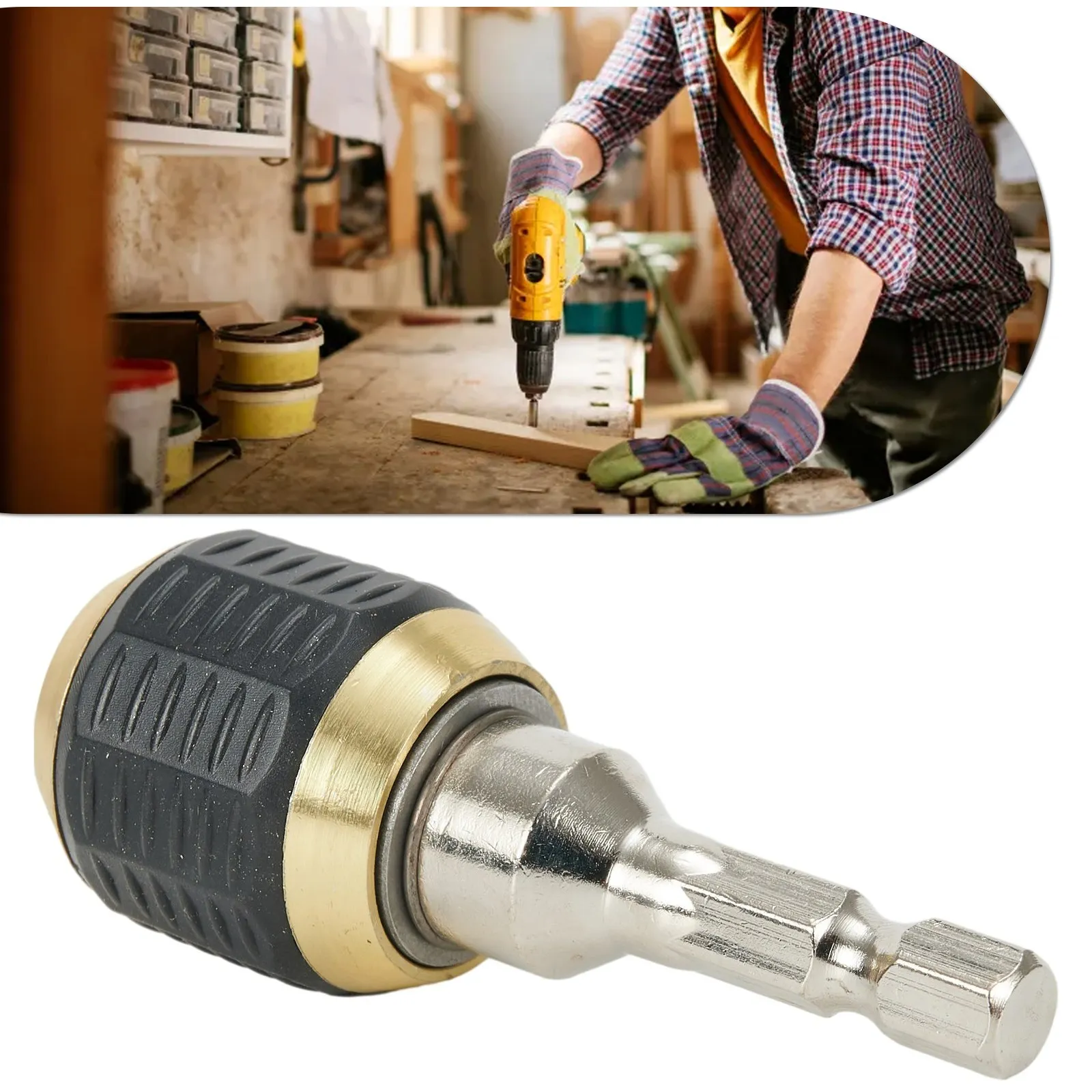 

60mm 1/4 Hex Shank Screw Drill Magnetic Drill Bit Quick Change Lock Magnetic Drill Bit Extender Drill Bit With Hexagonal Shank