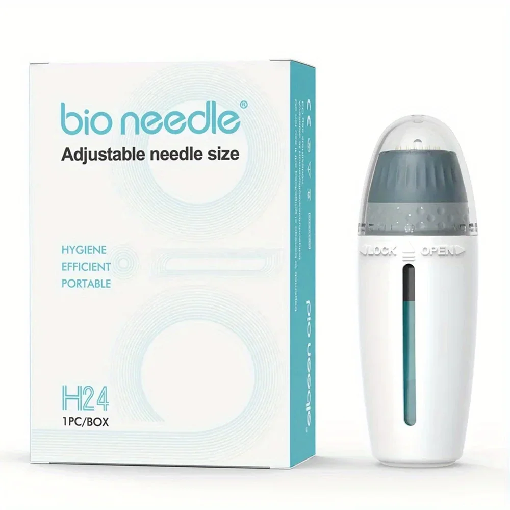 24 إبر ديرما ختم التيتانيوم إبرة مجهرية إبرة حيوية H24 هيدرا إبرة كفاءة قابل للتعديل إبرة لتجديد شباب الجلد #3