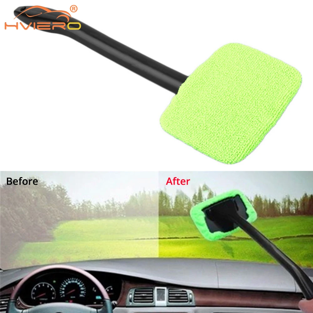 Car Window Cleaner Brush Windshield Dust Removal Wash Wiper Microfiber Auto Cleaning Tool Long Handle Accessories Mist Maintain