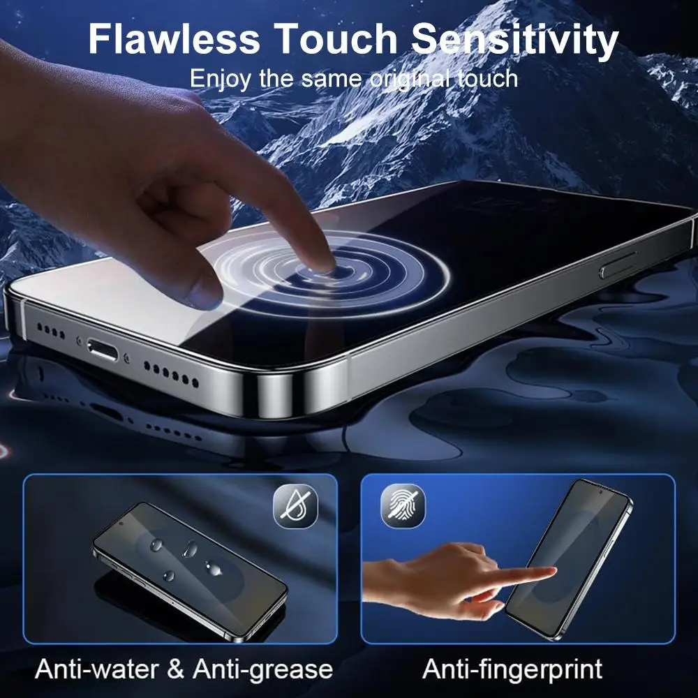 XDcase 2pcs / Pack Anti-Peep Glass Film For Samsung Galaxy S25/S25+/S25 Ultra/S26/S26+/S26 Ultra 5G, Support Fingerprint Unlock