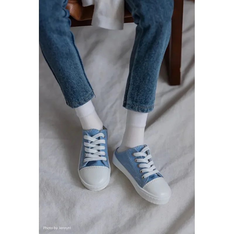 รองเท้าผ้าใบสำหรับตุ๊กตา BJD/SD แบบหุ้มส้นต่ำ สีสันสดใส น้ำเงิน เหลือง ขนาด 1/3 1/4 ของเล่น ของขวัญ อุปกรณ์เสริมสำหรับตุ๊กตา