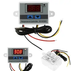 W3001 W3002 Digital LED Temperature Controller Thermostat Switch 10A Thermometer Sensor Multifunctional Thermoregulator 110-220V