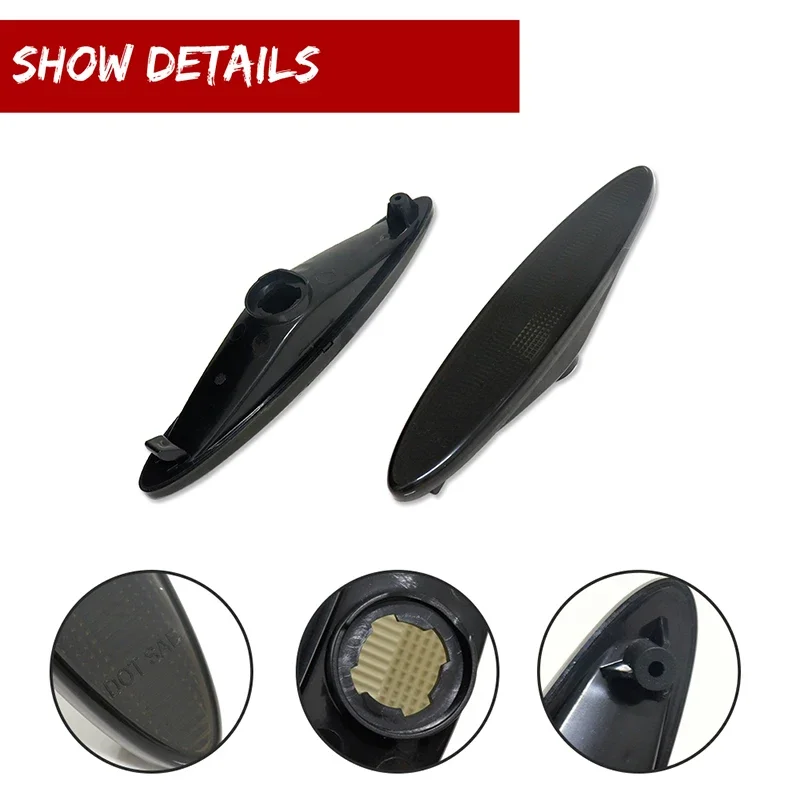 For Lexus SC430 2002 2003 2004 2005 2006 2007 2008 2009 2010 Front / Rear Fender Side Marker Parking Light Cover Shells No Bulb