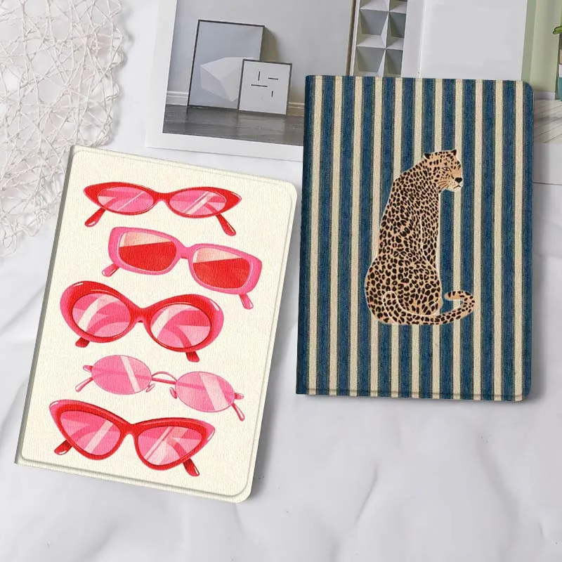 

Набор красных солнцезащитных очков с героями мультфильмов, чехол для планшета Samsung Tab Galaxy S6 S11 A A7 A8 A9 A11 10,1 10,4 10,5 Plus Lite, подарок