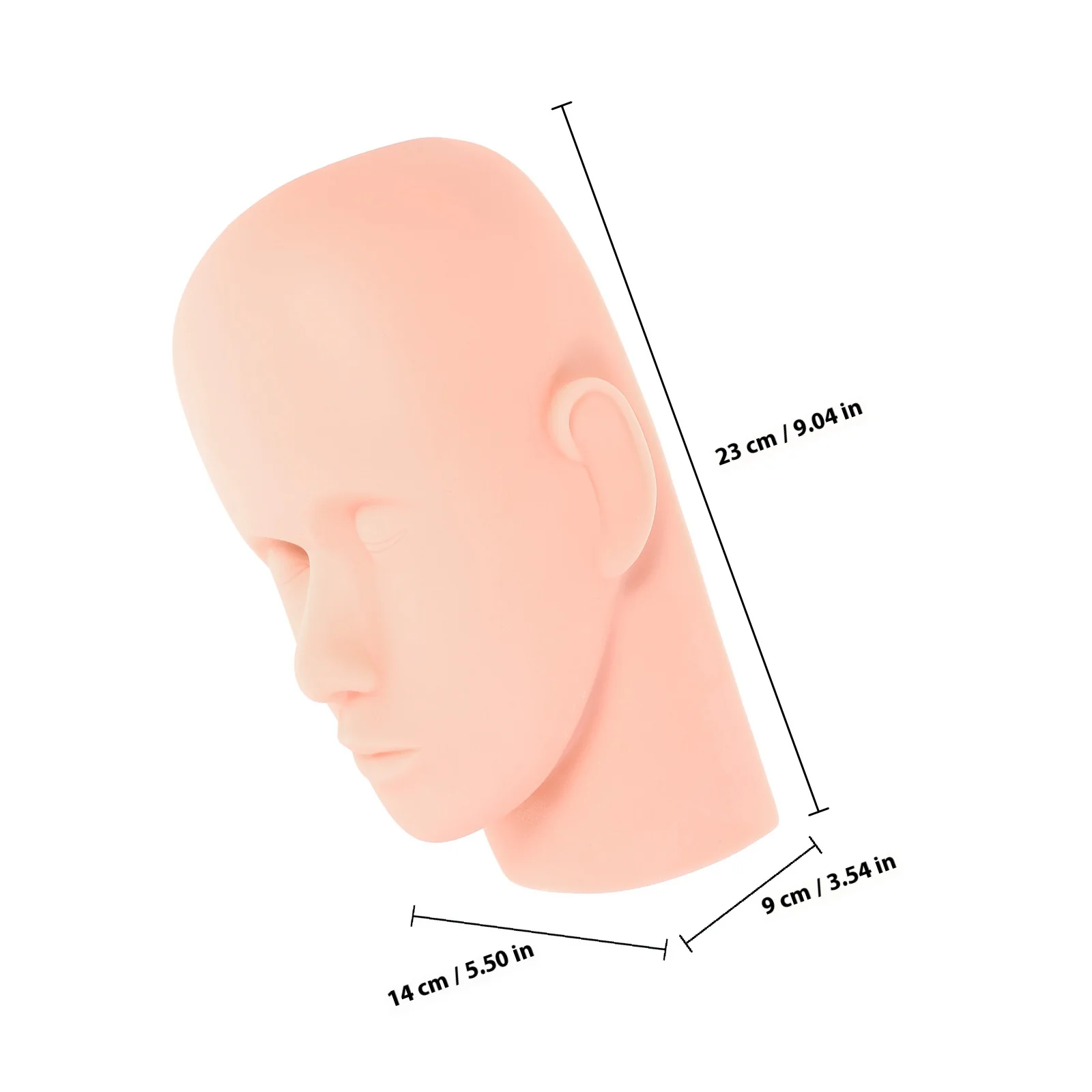 หัวหุ่นสำหรับฝึกต่อขนตา ฝึกแต่งหน้า ทนทาน ใช้ซ้ำได้ สำหรับสาธิตร่างกายมนุษย์ นวด และการสอน