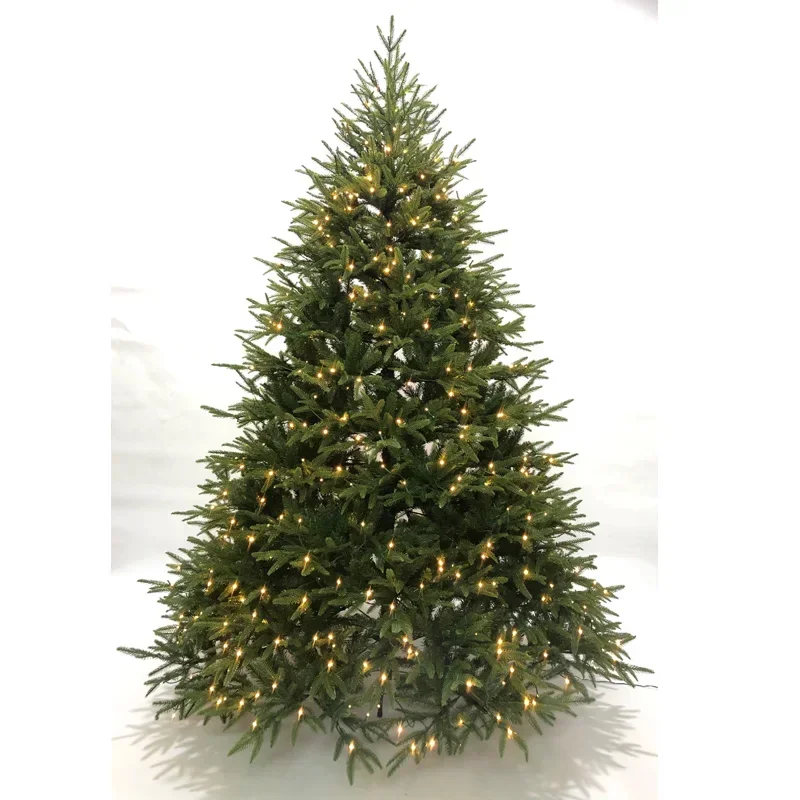 Factory Direct Premium Pe Pvc Material Christmas Tree Fat 7.5ft 1200led Artificial Christmas Tree With Warm White Led