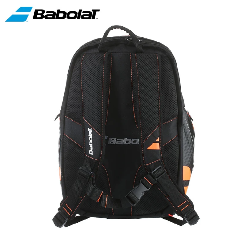Classic Fluorescent Orange Babolat Tennis Bag Badminton Padel Squash Tennis Rackets Backpack Unisex Shoes Storage Shoulder Bags