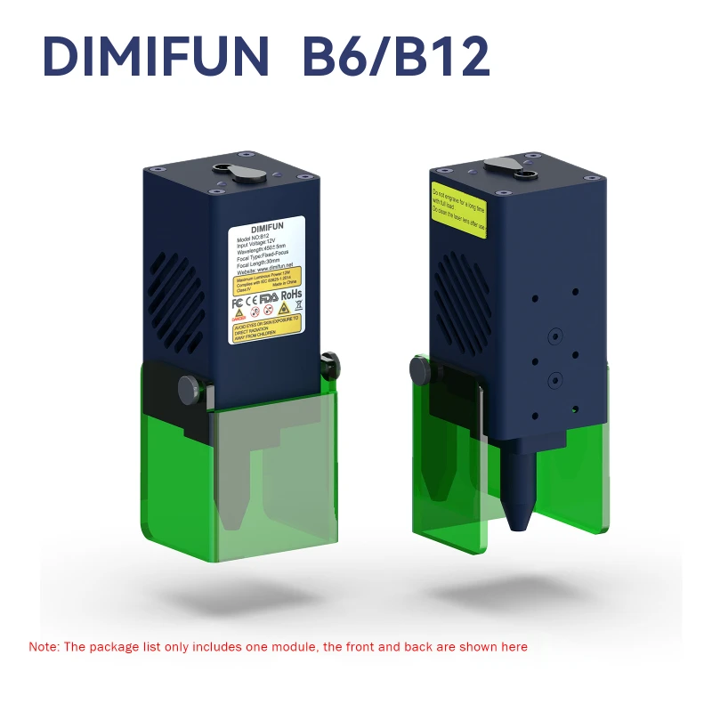 

DIMIFUN 6W/12W laser head suitable for laser engraving machine upgrade laser output power 12W suitable for various brands