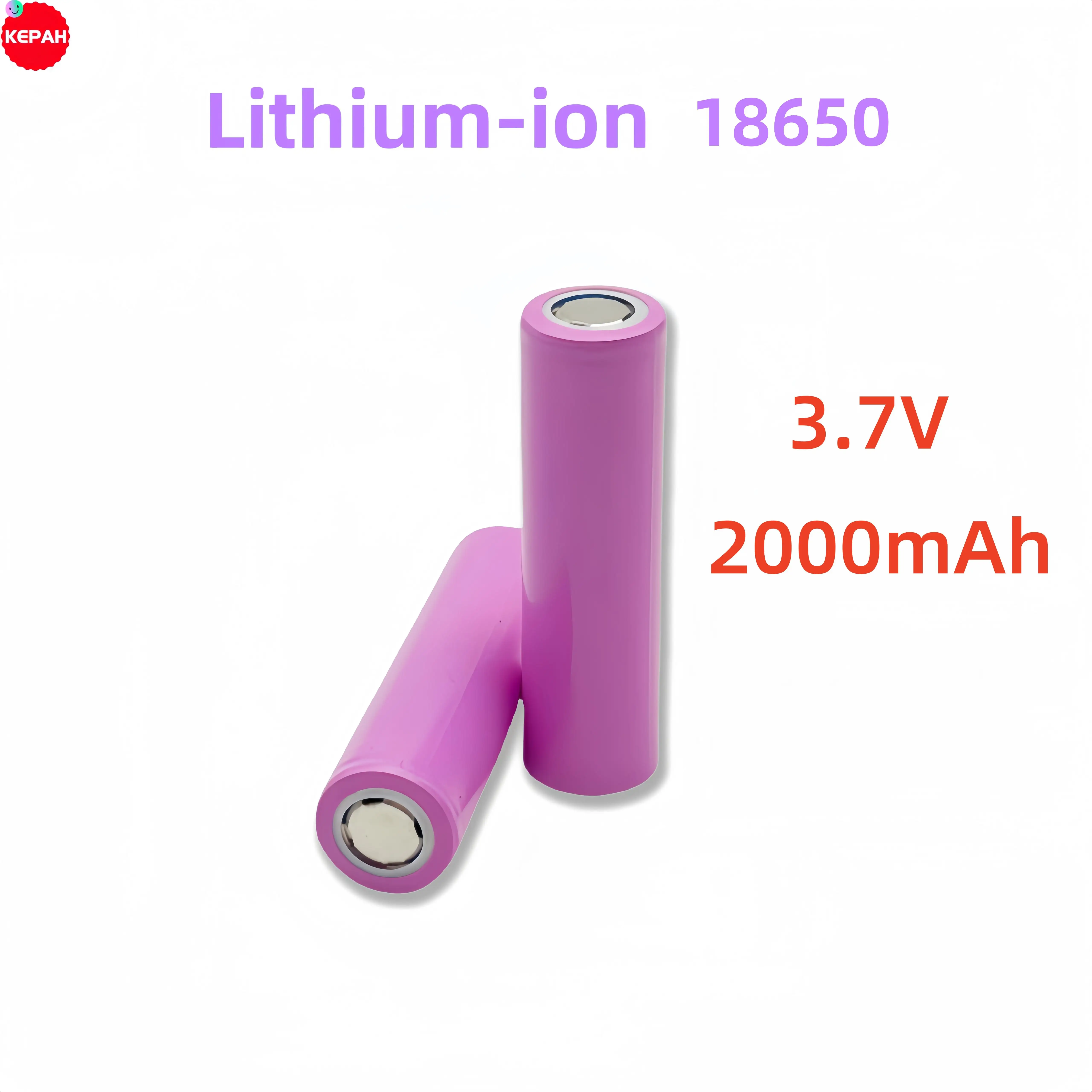 The latest 18650 3.7V 2000mAh LiFePO4 rechargeable battery is suitable for lithium-ion battery packs