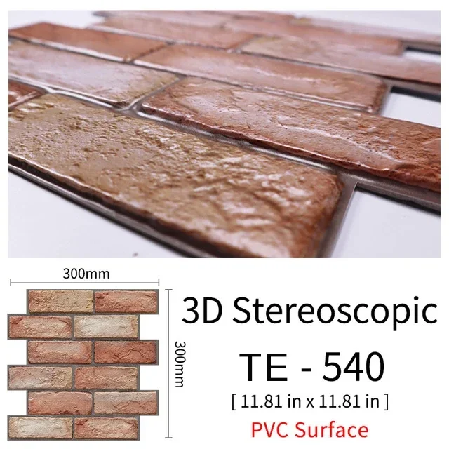 15 STKS muursticker waterdicht PVC imitatie baksteenbehang voor tv-muren woonkamer slaapkamer keuken kinderkamers geschilderd oppervlak