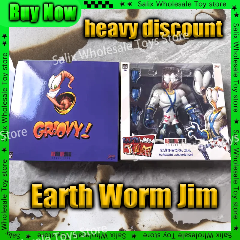 In Stock 1/12 Earthworm Jim Pdna Psy Crow Bob The Killer Action Figure Worm Body Psy-Crow The Killer Collectible Customized