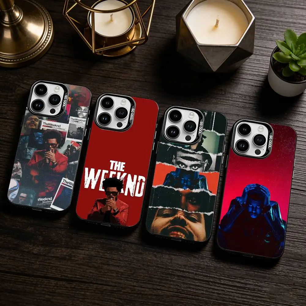 

S-Singer The W-Weeknd Phone Case For iPhone 17,16,15,14,13,12,11 Plus,Pro Max,XS,Colored silver phone case