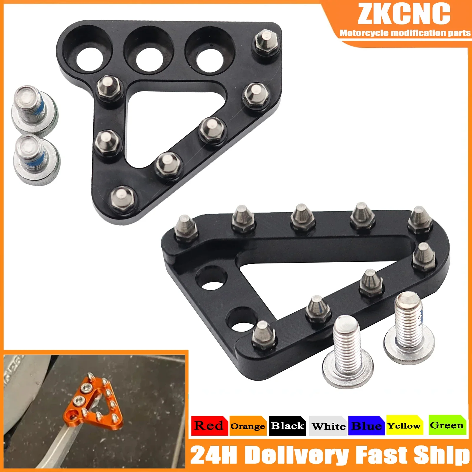 CNC Rear Brake Pedal Step Plate Tip For KTM SX SXF EXC EXCF XC XCF XCW XCFW TC TE 2008 2009 2010 2011 2012 2013 2014 2015 2016