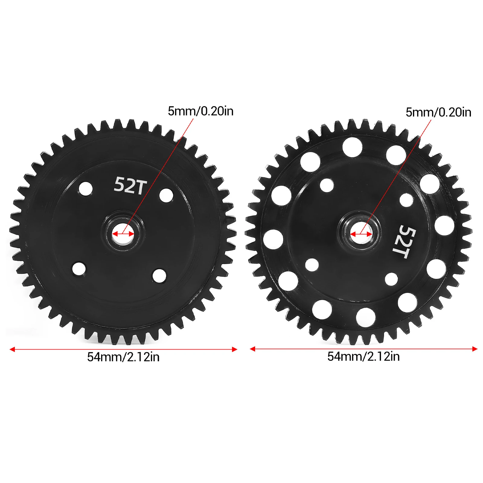 เฟืองท้ายเหล็กกล้าคาร์บอนสูง 52T 1M # AR310429 สำหรับ ARRMA 1/8 Kraton Senton Talion Typhon Outcast