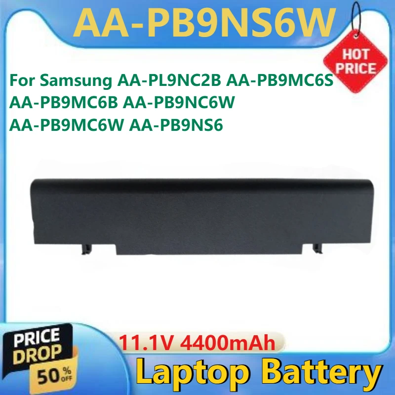 

For Samsung AA-PL9NC2B AA-PB9MC6S AA-PB9MC6B AA-PB9NC6W AA-PB9MC6W AA-PB9NS6 11.1V 4400mAh AA-PB9NC6B Brand New Laptop Battery