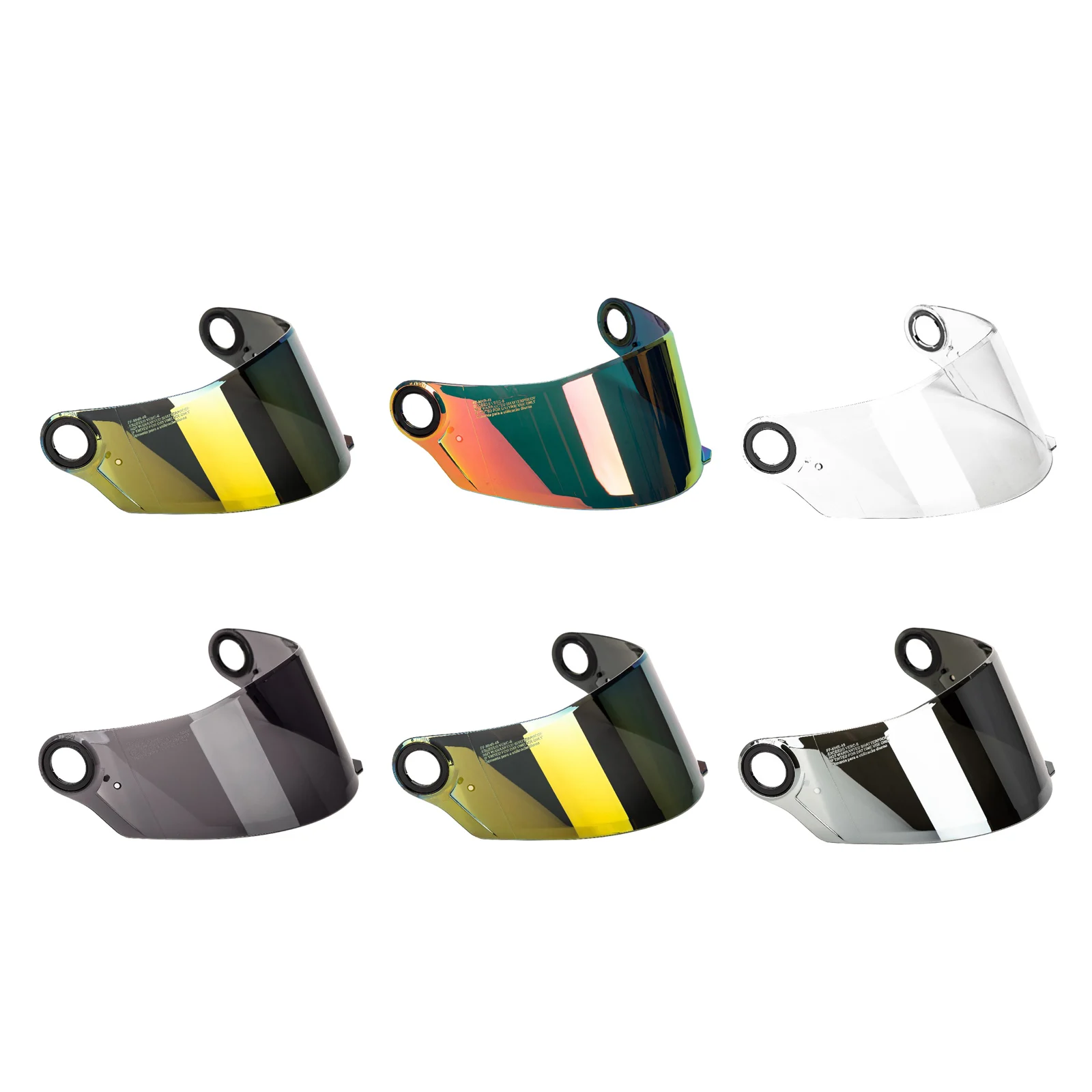 Replacement Motorcycle Face Visor Bubble Style Universal Helmet Visor for FF358