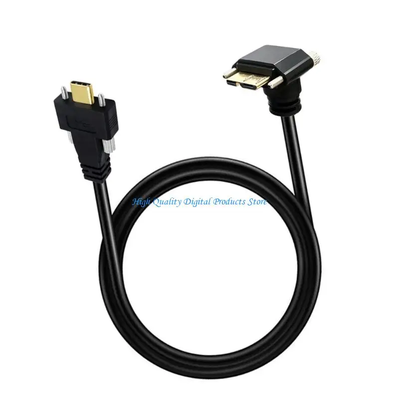 U2JE Service Access Data Cable, USB Type C to USB B with Screw Lock