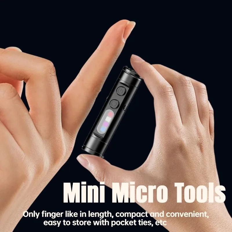 Mini Portable LED Flashlight USB Rechargeable Keychain Torch Waterproof Small Pocket Hat Clip Light for Outdoor EDC Emergency