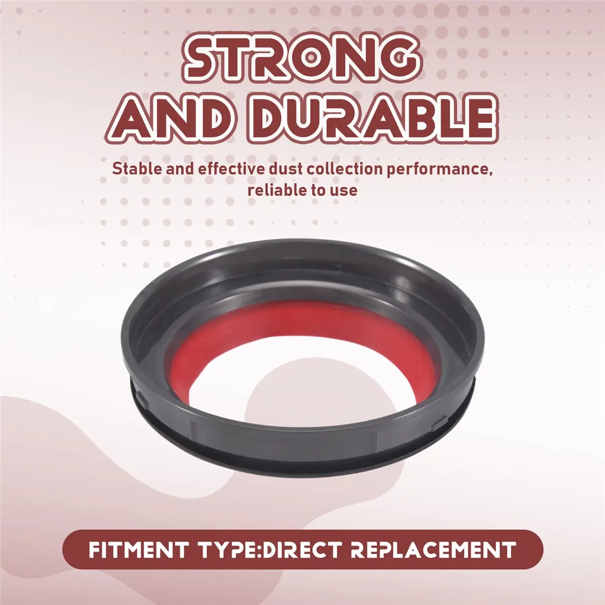 #80X Dust Bin Top Fixed Sealing Ring Replacement Dust Bucket,For Dyson V12 Sealing Ring,(plastic)