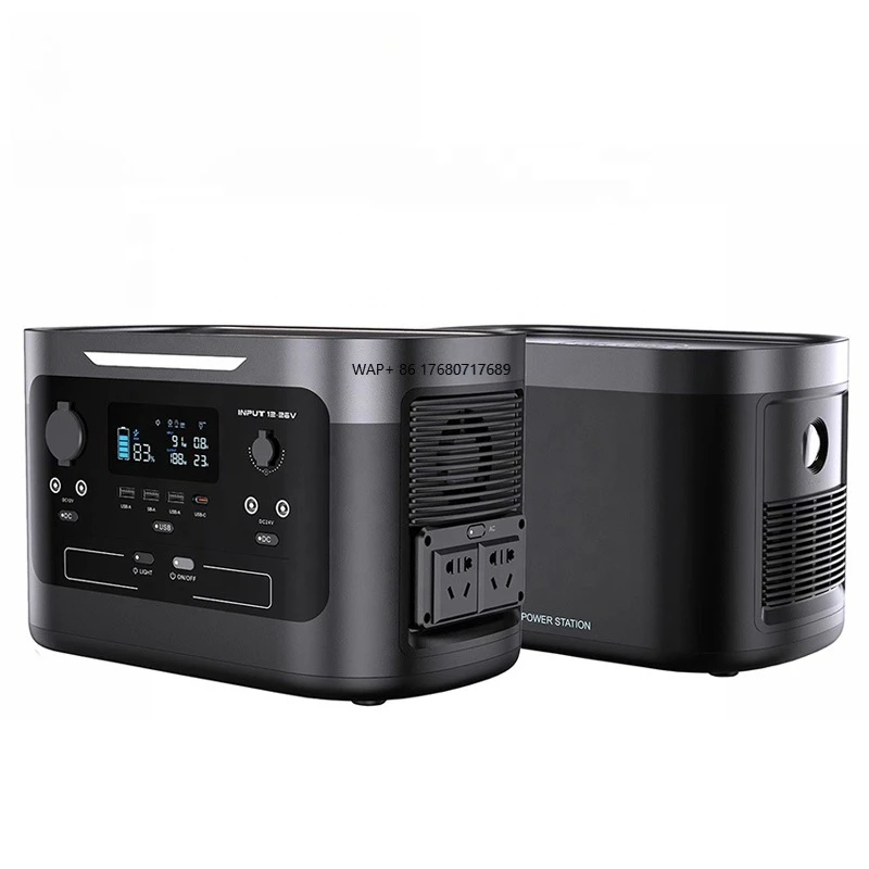 600W/800W/1000W Solar Generator 220V European Union AC 100W Pure Sine Wave Lithium Ion Battery Outdoor Camping Car JP Plug