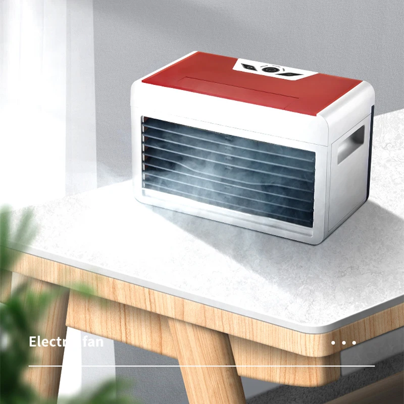 

【Hot】Air Conditioning Fan 5V Small Household Air Cooler Cooling Artifact Summer Mobile Dormitory Humidification Mini
