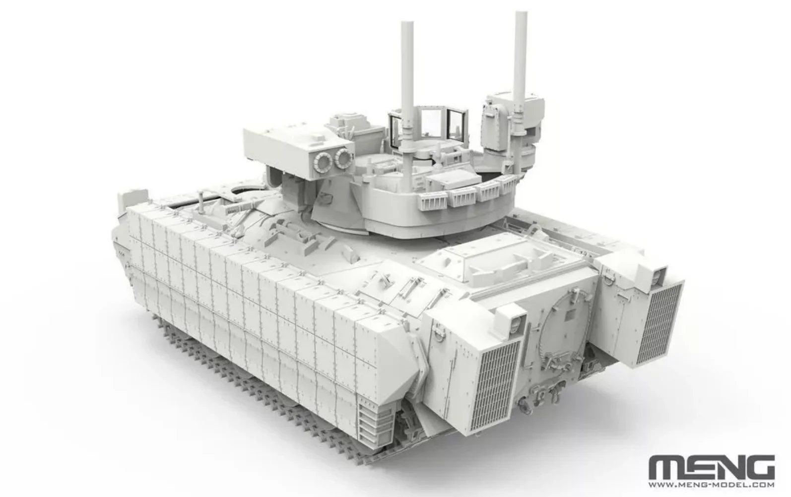 MENG 72-005 1/72 Scale US IFV Infantry Fighting Vehicle M2A3 Bradley w/Busk III Hobby Craft Toy Plastic Assembly Model Kit - Image 3
