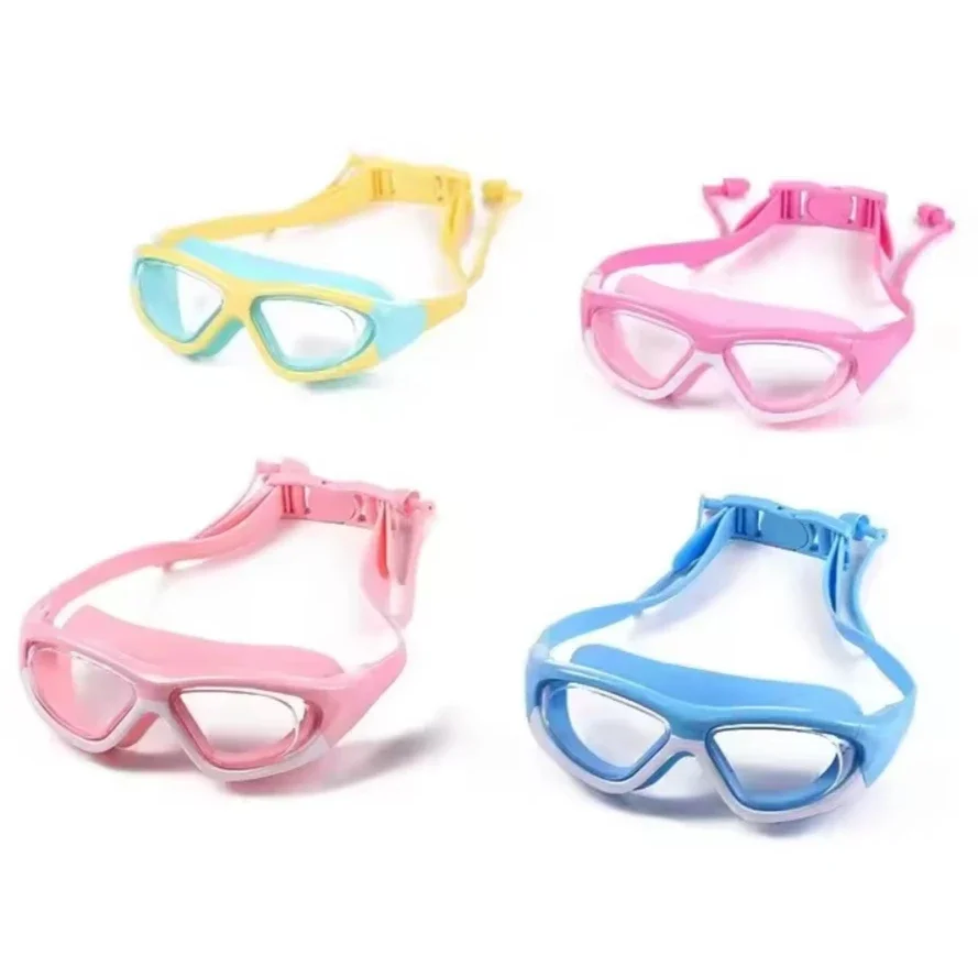 Protective Goggles for Boys and Girls Learning To Swim Anti Fog Large Frame Comfortable Silicone for Pool Beach Training view 4