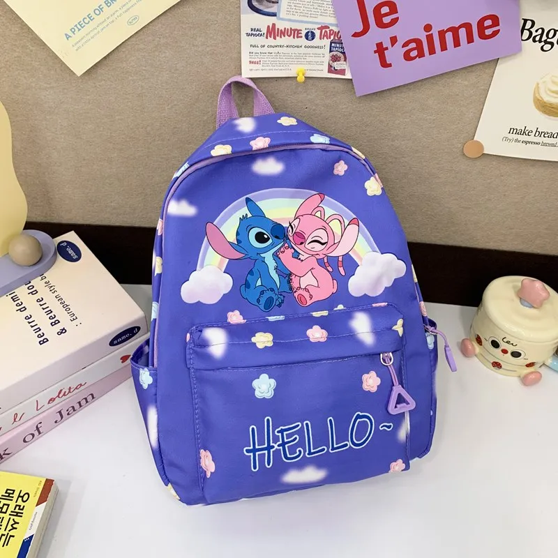 حقيبة ظهر ستيتش، حقيبة نهارية للطلاب، حقيبة مدرسية خفيفة الوزن، أشرطة كتف قابلة للتعديل، إغلاق بسحاب للموسم المدرسي والاستخدام اليومي