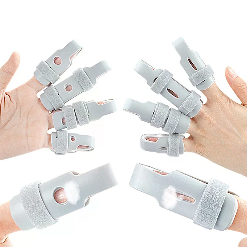 Pain Relief Trigger Finger Fixing Splint Straighten Brace Adjustable  Dislocation Fracture Finger Splint Corrector Support