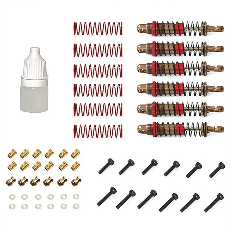 Metall Öl Stoßdämpfer Dämpfer Für 1/18 FMS Rochobby WOWRC Cheyenne 6X6 RC Crawler Auto Upgrades Teile Zubehör