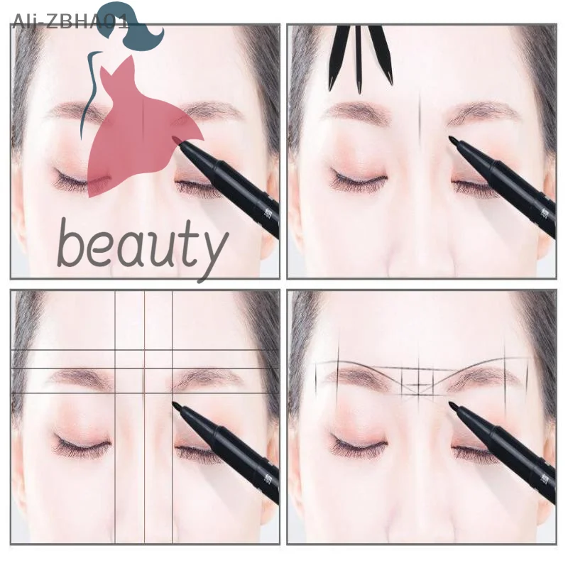 Tattoo Positioning Ruler Eyebrow Design Golden Ratio Ruler Tattoo Tool Silver/Gold/Black Microblading Balance Compass Ruler