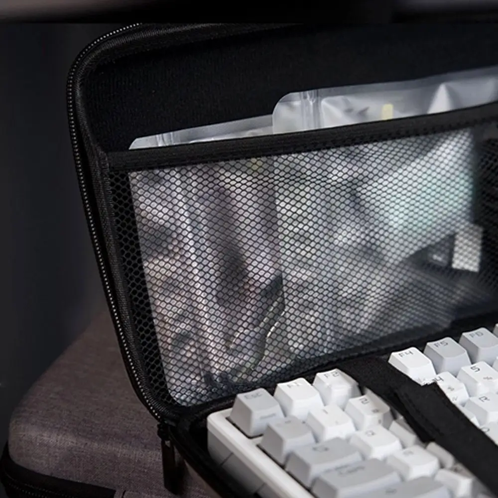 Dustproof Mechanical Keyboard Case EVA Hard Shell Carrying Case Water-Resistant Shockproof Keyboard Carrying Bag