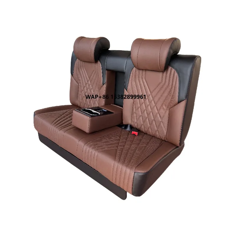Modified Sofa Bed Seat with Cup Holders Adjustable Vip Auto Electric Rear Seat for Sprinter Kia Carnival STSF-JD