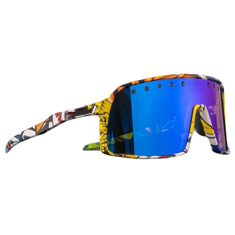 

9406B Cycling Glasses Perforated Outdoor Sports Sunglasses UV Protection Goggles Cycling Running Mountaineering