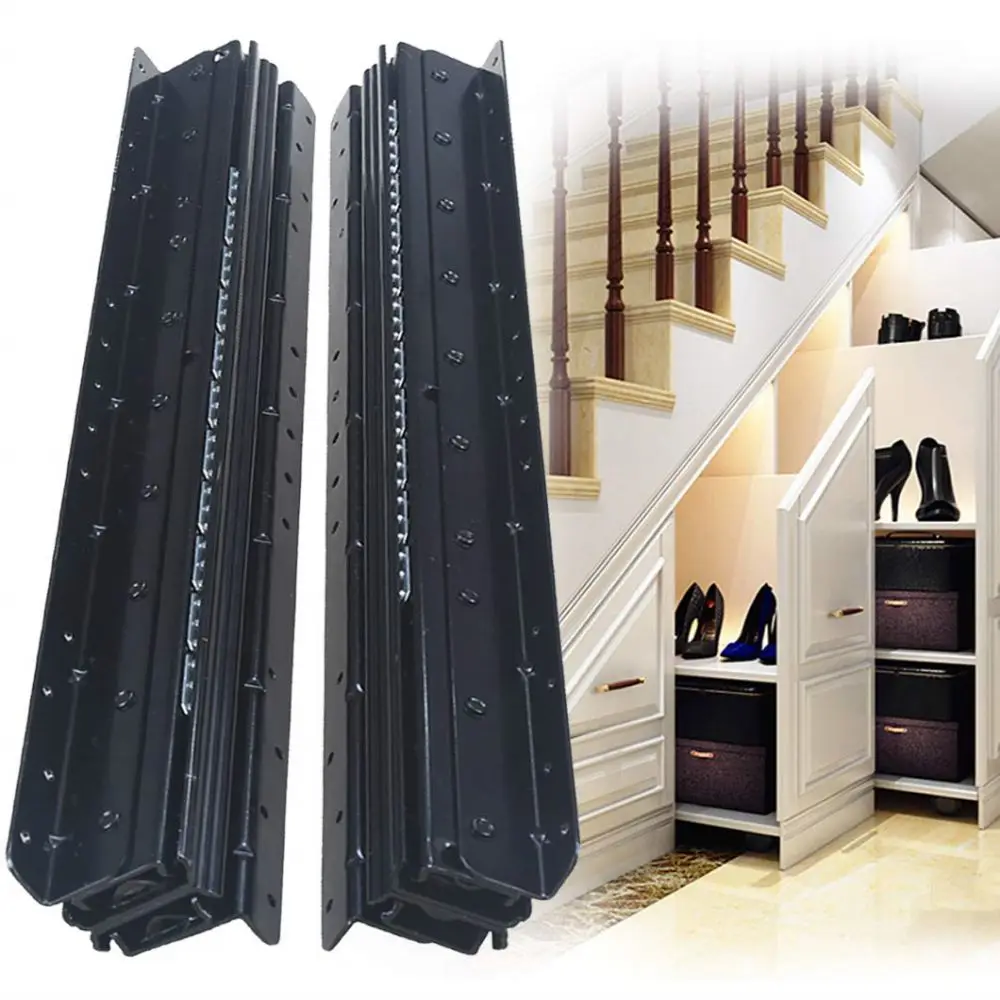 

Undermount Heavy Duty Drawer Slides Full Extension Bottom Mounted Hidden Under Ball Bearing Metal Rails Track Guide 1 Pair
