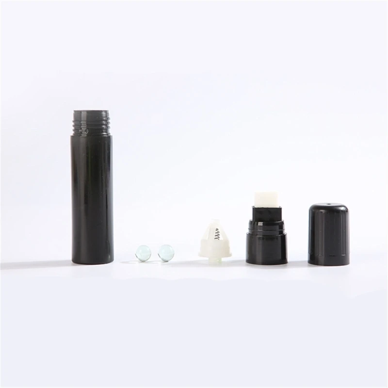 2 قطعة إعادة الملء فارغة قلم جاف للرسم قضيب القلم الأسود الأكريليك علامة فارغة 15 مللي متر طرف مسطح قلم فارغ لكتابة الرسم