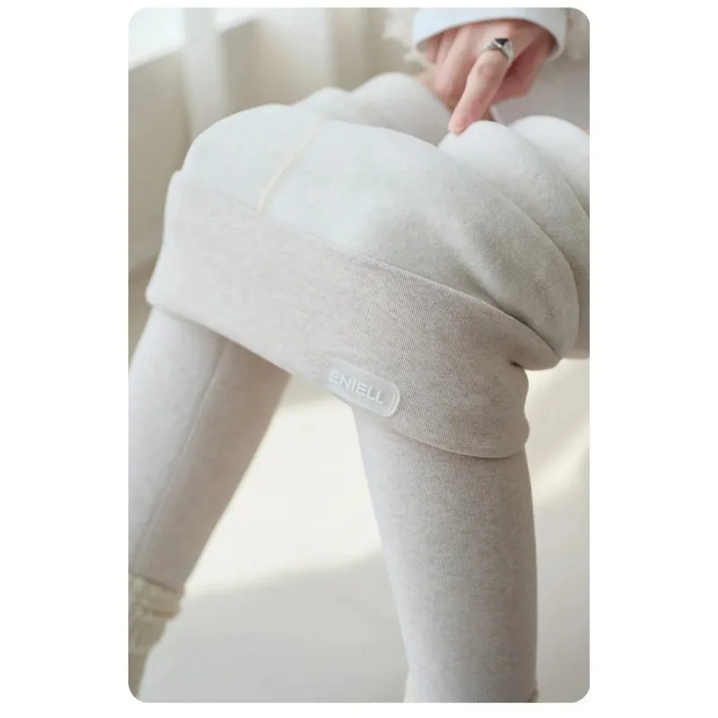 New Thick Fleece Leggings Women Winter High Waist Black Outwear Tall Women Warm Thick Velvet Leggings For Winter Pants