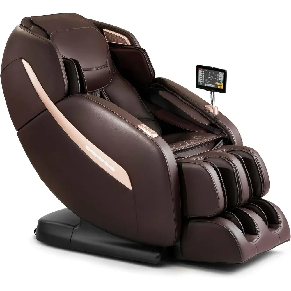 Massage Chair with Lumbar and Calf Heating, Full Body Zero Gravity SL-Track Shiatsu Massage Chair Recliner, Thai Stretch