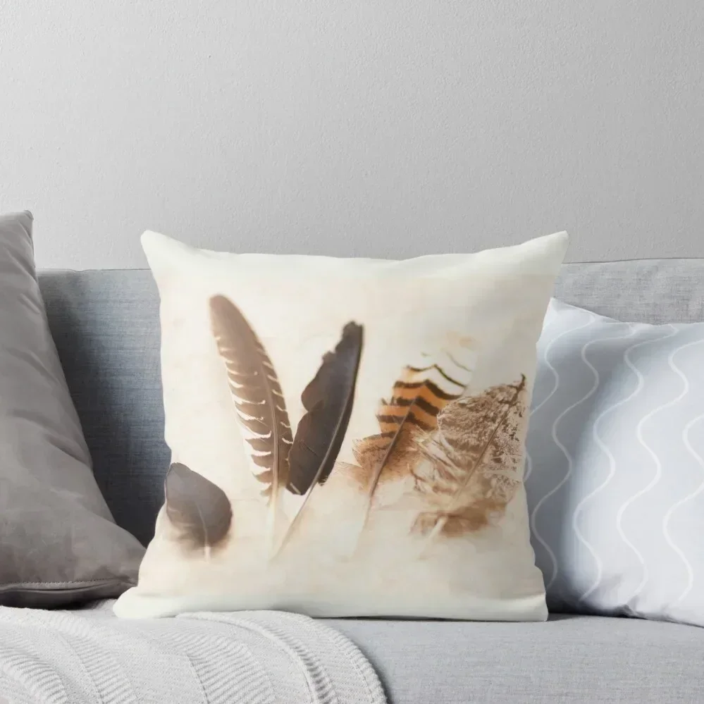 

Five Feathers Throw Pillow Marble Cushion Cover Plaid Sofa Christmas Cushion For Home Decorative Sofa Cushion pillow