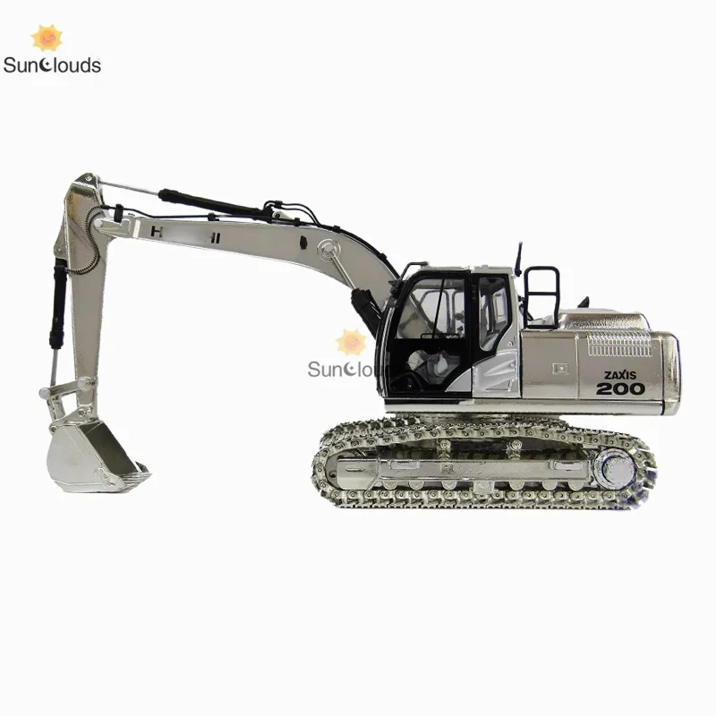 For hitachi Model Toy Alloy 1:50 Scale Model ZAXIS ZX200-6 SILVER BRONZE Commemorative Edition Excavator Die Cast Model Toy Car