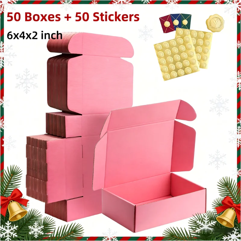 50pcs 6x4x2 Inches Black Small - Event Party Box review and price