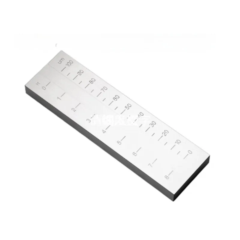 Grindometer Single-Channel Grind Fineness Gauge Gage Stainless Steel Hegman Gauge 0-100μm 0-8 Hegman