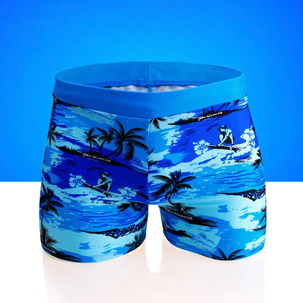 Boy Swimming Trunks Cartoon Printed Bathing Big Children\'s Swim Shorts 2024 Summer Teenagers Beach Swimwear Short Pants