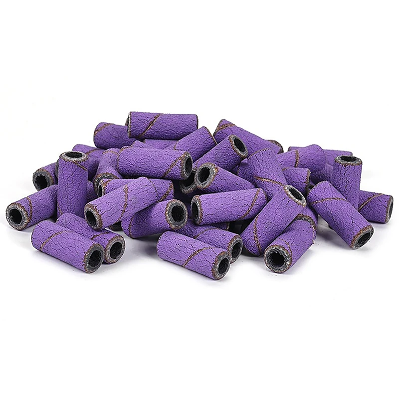 Anelli Abrasivi Zebra 80 150 180 240 Grit per Trapano Elettrico per Unghie, Strumento per Manicure e Pedicure