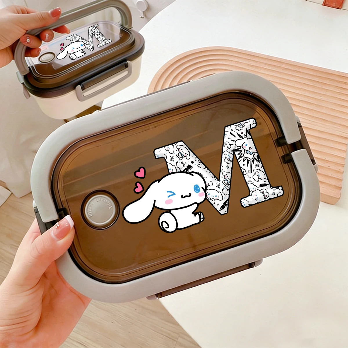 

Cinnamoroll sanrio Portable Bento Lunch Boxs for Girl Boy Compartment Fruit Food Boxs Microwave Lunch Box Picnic Fresh Box Gift