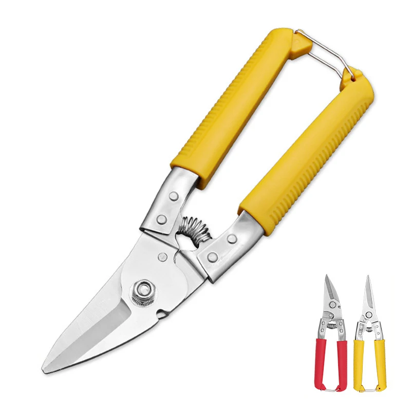 Gunting Listrik Stainless Steel Satu Tangan Alat Pemotong Serbaguna Universal Pisau Tajam Besar Dirancang untuk Memotong